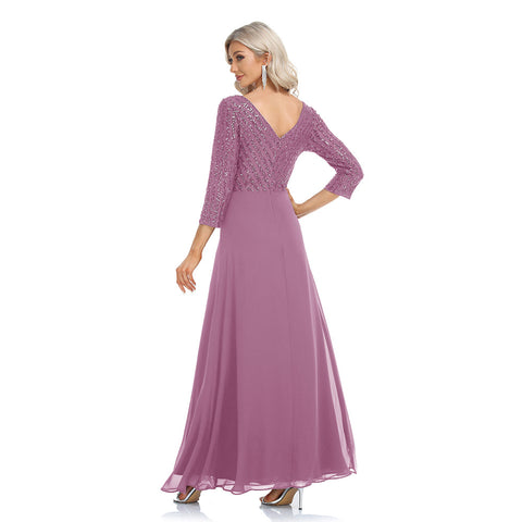 W&M Love of Romance A-line Floor-length Desert Rose Maxi Party Dress