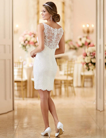 W&M Modern Bride Elegant 2 in 1 Wedding Dress