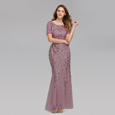 W&M Another Romance A-line Floor-length Desert Rose Maxi Party Dress