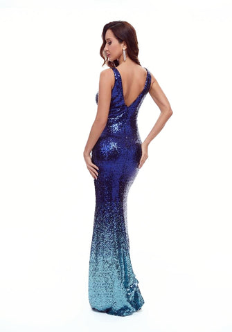 W&M Blue Legend Elegant Maxi Party Dress