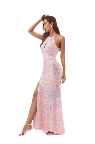 W&M My True Love Elegant Sexy Stunning Pink Maxi Party Dress